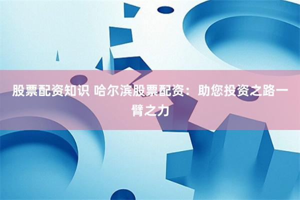 股票配资知识 哈尔滨股票配资：助您投资之路一臂之力